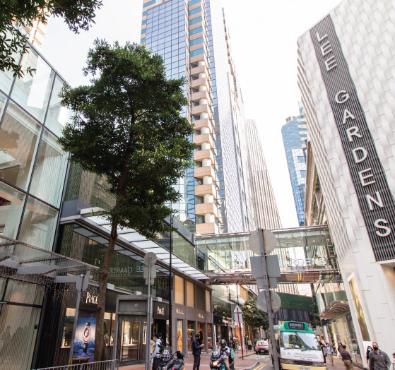 Offices and retail hub in Causeway Bay